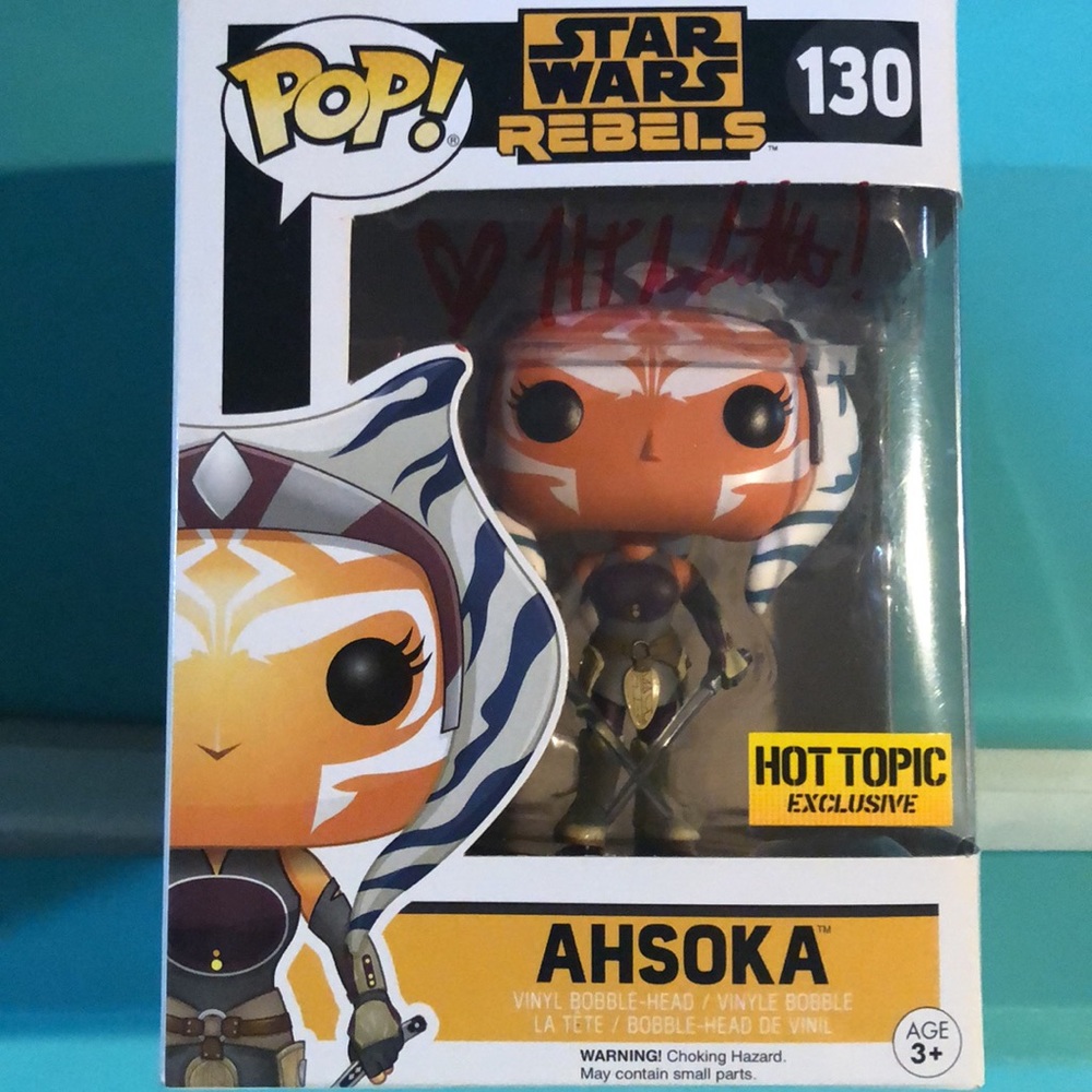 Funko Star Wars Rebels Ahsoka Hot Topic signed
